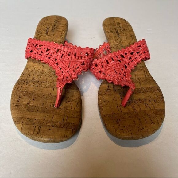 Dexflex Comfort Women's Sandals Size 9 Cork Tan/Pink - Picture 2 of 8